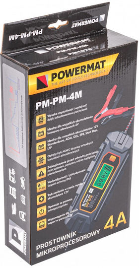Powermat Зарядно за автомобилна батерия 6/12V 4A