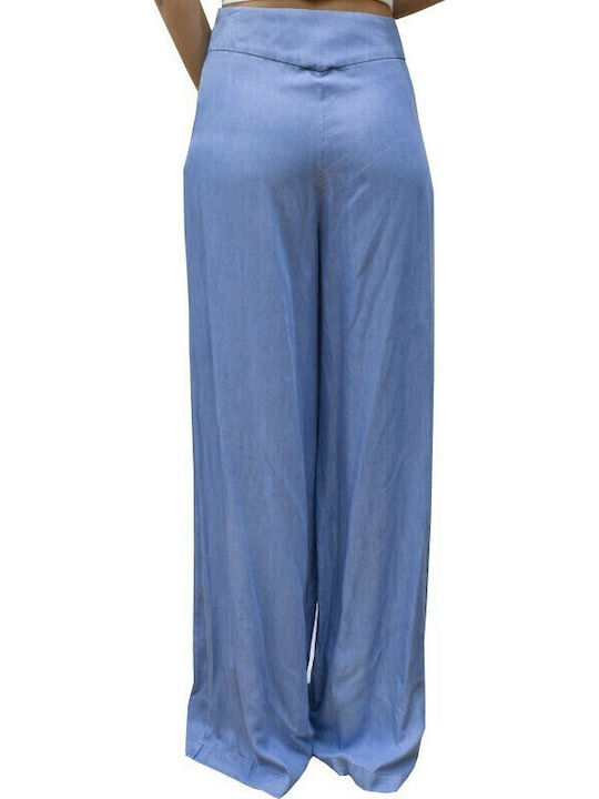 High Rise Women's Jean Pants in Palazzo Fit