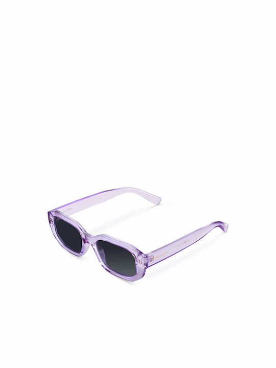 Meller Kessie Sunglasses with Purple Carbon Plastic Frame and Black Polarized Lens KES-PURPLECAR