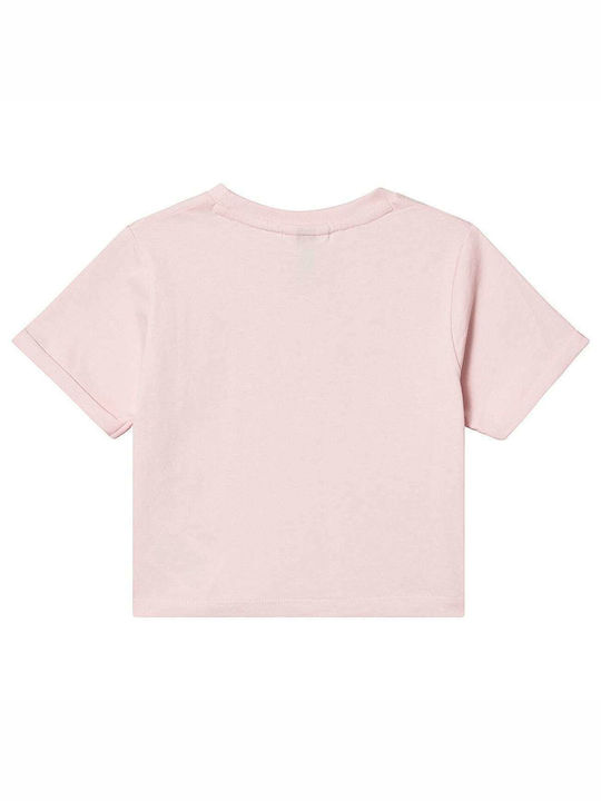 Ellesse Kids Crop Top Short Sleeve Pink