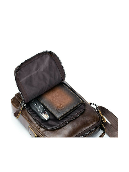 Leather Men's Bag Shoulder / Crossbody Brown