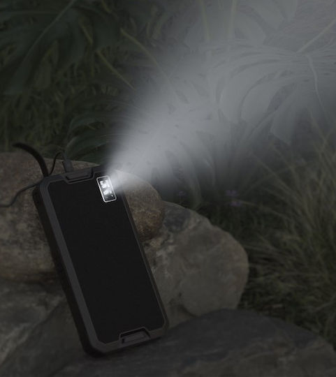 Goobay 53934 Ηλιακό Power Bank 20000mAh 18W με 2 Θύρες USB-A και Θύρα USB-C Power Delivery Μαύρο