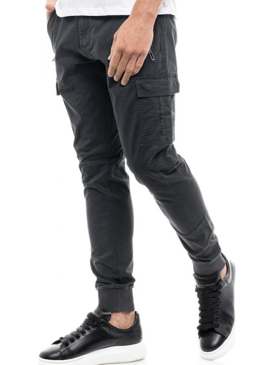 Hose Cargo Elastisch Gray
