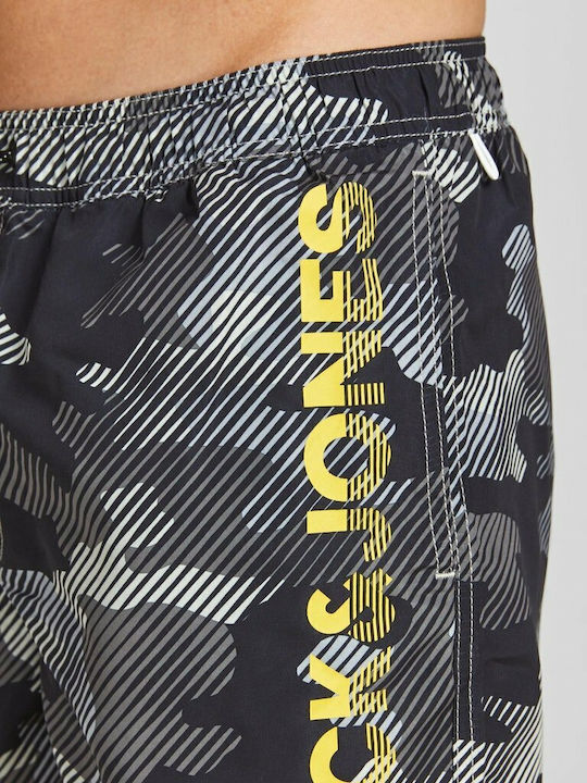 Crete Herren Badebekleidung Shorts Black Tarnfarben