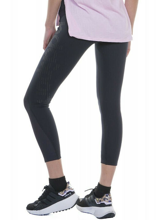 Schulung Frauen Gekürzt Leggings Hochgeschnitten Schwarz