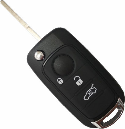 Foldable Car Key Shell with Blade with 3 Buttons for Fiat and Blade SIP22