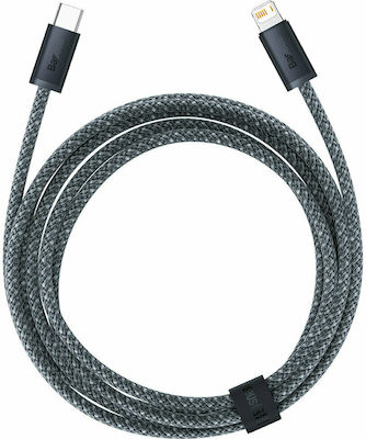 Baseus Dynamic Braided USB-C to Lightning Cable 20W Γκρι 2m (CALD000116)