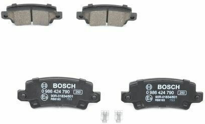 Bosch Bremsbelag Hinten 4Stück für Toyota Korolla Limousine E12J 2001-2008