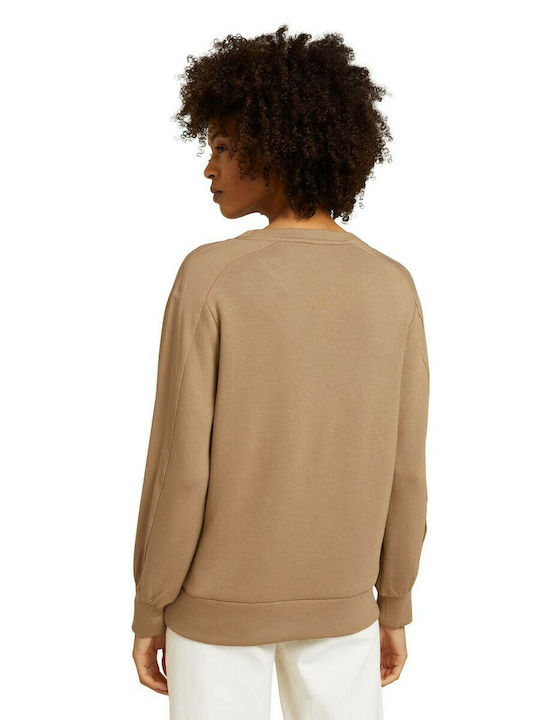 Tom Tailor Women's Sweatshirt Brown