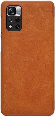 Nillkin Qin Synthetic Leather Book Brown (Redmi Note 11 Pro)