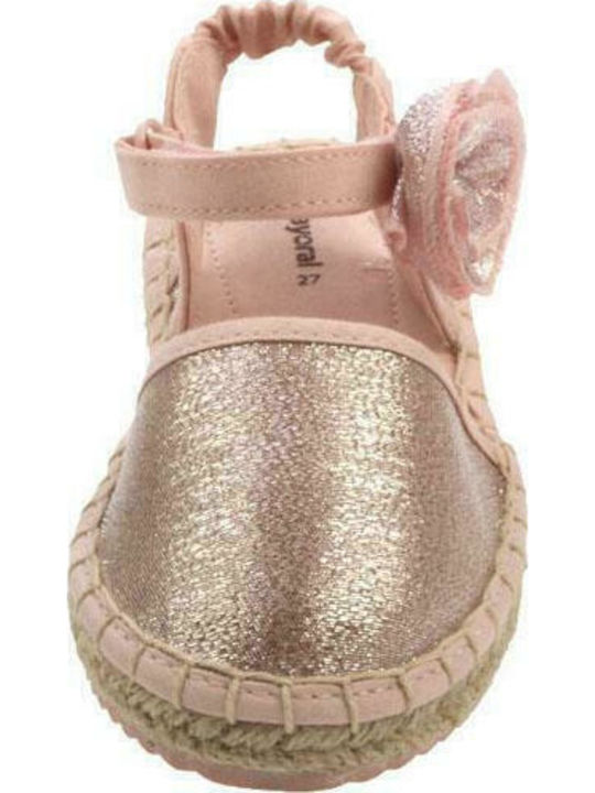 Kids Espradrilles with Hoop & Loop Closure Pink