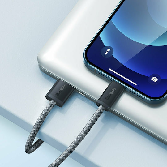 Baseus Dynamic Braided USB-A la Cablu Lightning Gri 2m (CALD000516)