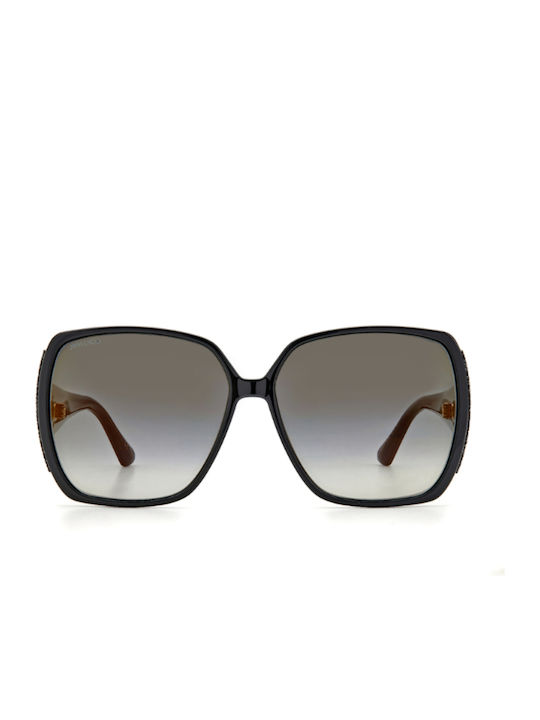 Jimmy Choo Cloe/S Sonnenbrillen mit Schwarz Rahmen und Gray Verlaufsfarbe Linse