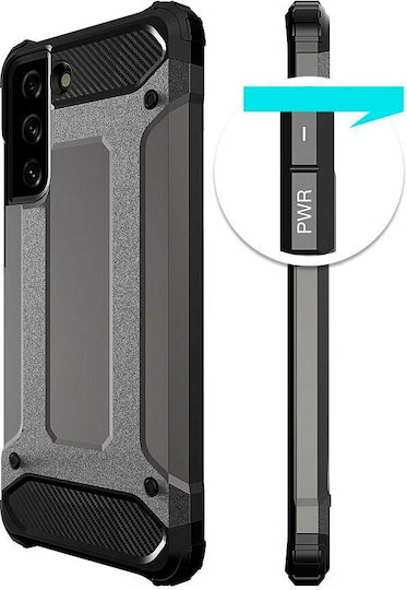 Hurtel Hybrid Armor Back Cover Plastic Black (Galaxy S22+)