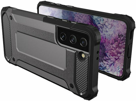 Hurtel Hybrid Armor Back Cover Plastic Black (Galaxy S22+)