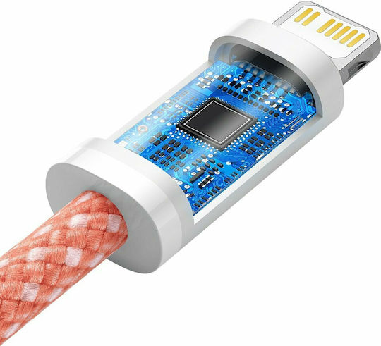 Baseus Dynamic Braided USB-C to Lightning Cable 20W Orange 1m
