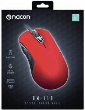 Nacon GM-110 Gaming Gaming Maus Rot
