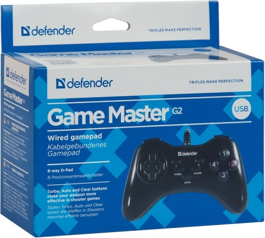 Defender Game Master G2 Жичен Геймпад За PC Черен