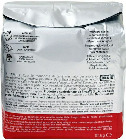 Illy Capsules Espresso Iperespresso Lungo Classico Compatible with Machine Iperespresso 18caps,tobolek