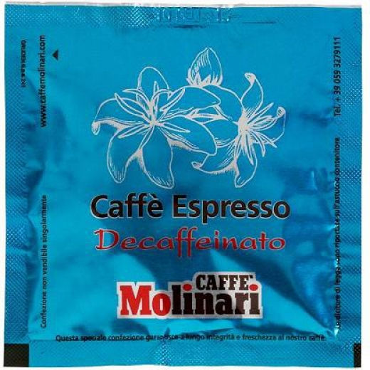 Molinari Κάψουλες Espresso Decaffeinato Decaffeine Συμβατές με Μηχανή E.S.E. Pod 25caps