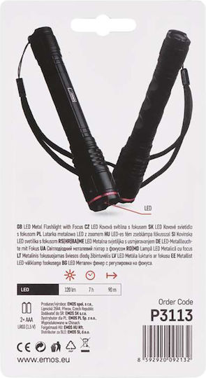 Emos Φακός LED IP44 με Μέγιστη Φωτεινότητα 120lm