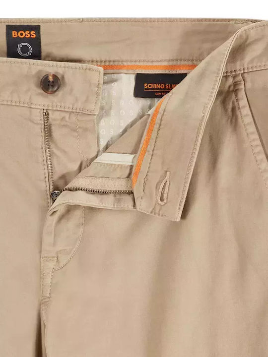 Schino-slim D Trousers Chino Elastic in Slim Fit Beige