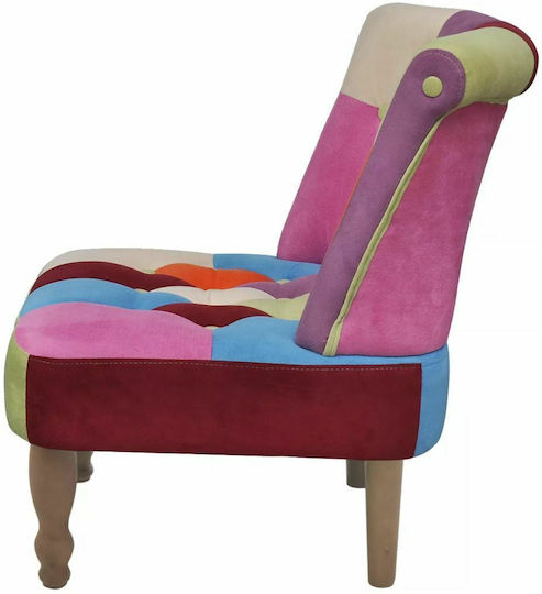 Multicolour High Back Armchair 52x64x70cm