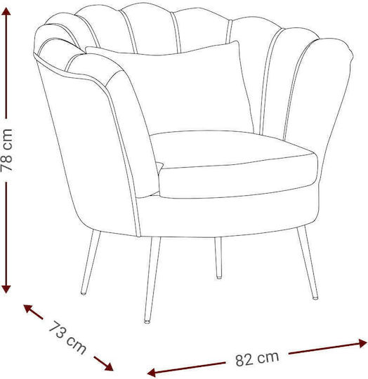 Moli Catifelat Cypress 82x73x78cm