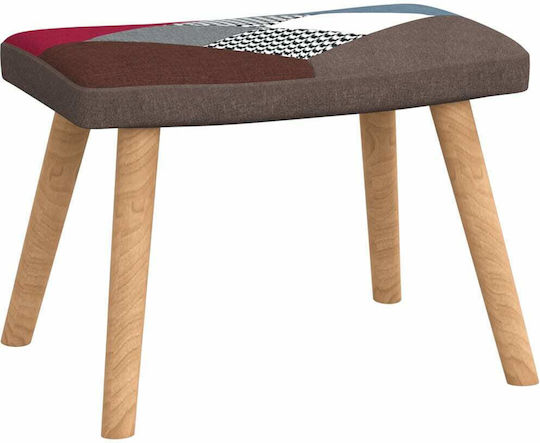 Μπερζέρα με Υποπόδιο Πολύχρωμη 61.5x69x95.5cm