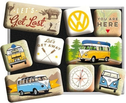 Nostalgic Art Комплект от 9 части Магнитни сетове Метални 7x10бр 9pcs
