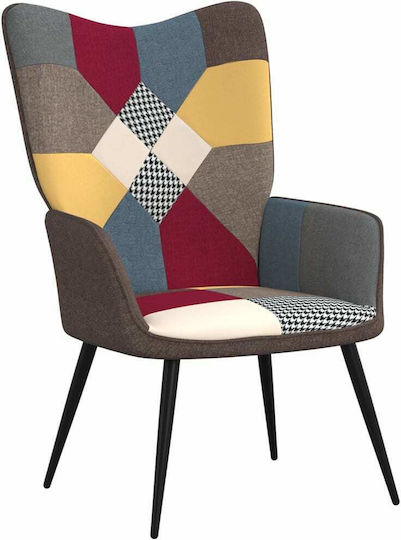 Bergère with Footstool Multicolour 61x70x96.5cm