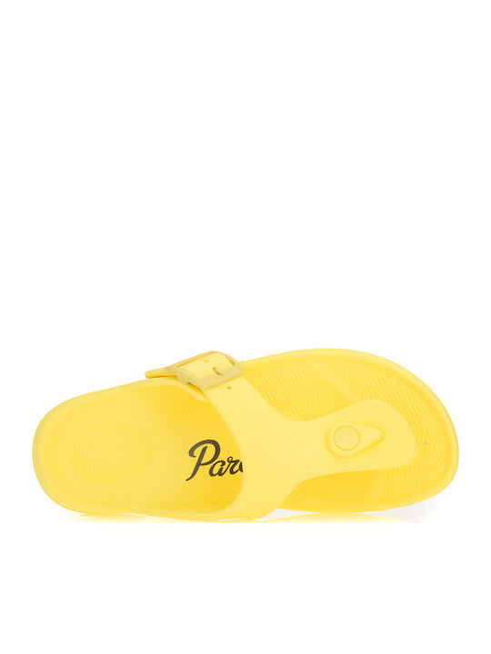 Flip Flops In Sandal Style In Yellow Colour