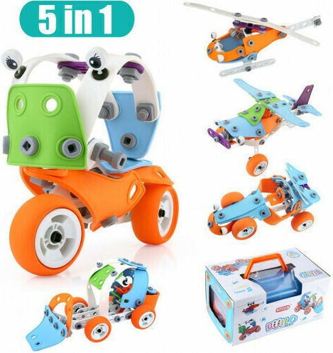 Hanye Plastic Construction Toy Case 5 in 1 for Children 5+ years+ Years
