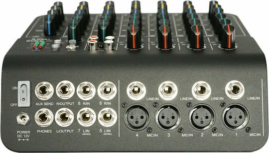 Ihos I MIX6 Αναλογική Κονσόλα 6.0 Καναλιών / 4 Εισόδους XLR