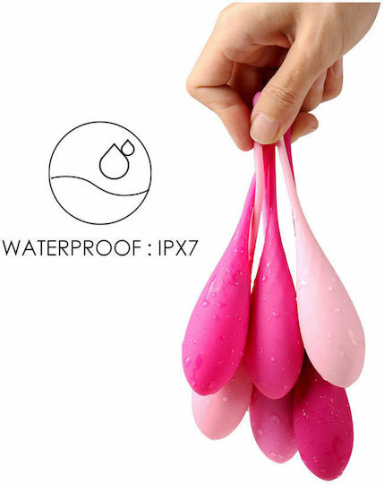 Leslie Kegel Fit Pelvic Muscle Training Κολπικές Μπάλες Set 6 Pcs