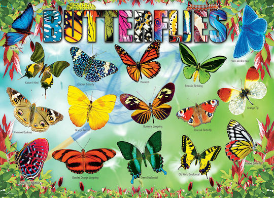 Παιδικό Puzzle Butterflies για 5+ Ετών 100pcs Eurographics