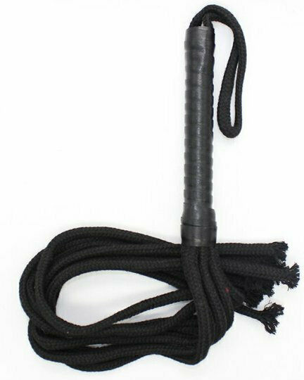 Dream Love OhMama! Fetish Rope Flogger Μαστίγιο σε Μαύρο Χρώμα