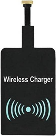 Qi Charging Receiver micro USB-B in Black color