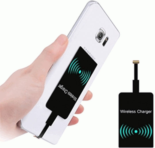 Qi Charging Receiver micro USB-B in Black color