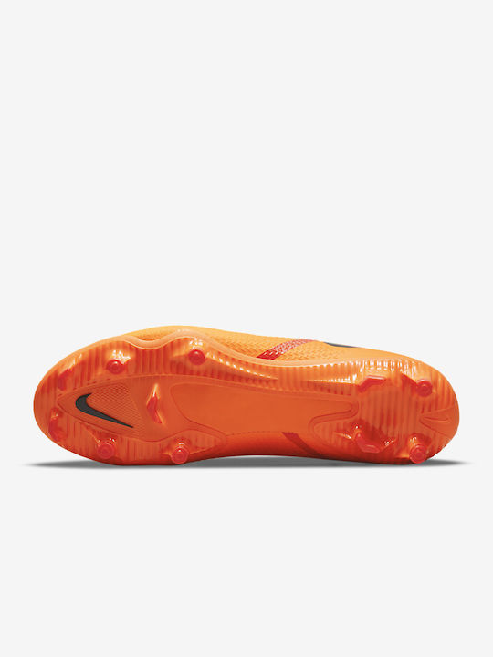 Nike Phantom GT2 Academy Low Football Shoes MG with Cleats Laser Orange / Total Orange / Bright Crimson / Black