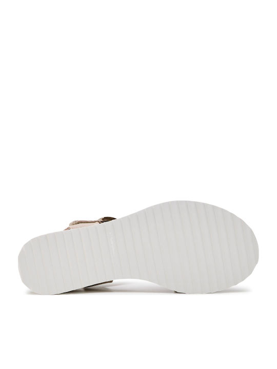 BOBS Desert Kiss Летни дамски платформи в стил еспадрили Taupe