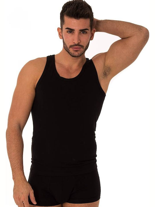 Ανδρικές Φανέλες Αμάνικες Μαύρο / Ανθρακί 2Pack
