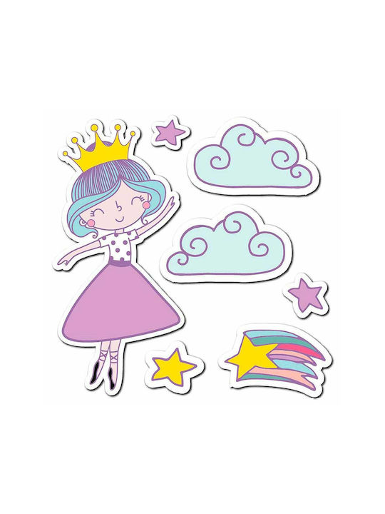 Ango Autocolant Decorativ pentru Copii Perete Unicorns Princess