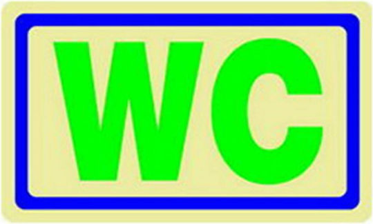 Infosign WC-Schild 7x11.5cm 16460