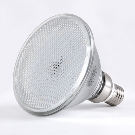 GloboStar LED Bulb 18W 130mm for Socket E27 and Shape PAR38 Warm White 1800lm