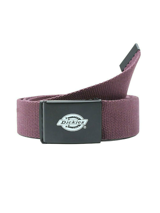 Dickies Men's Fabric Webbing Belt Wide Belt Burgundy