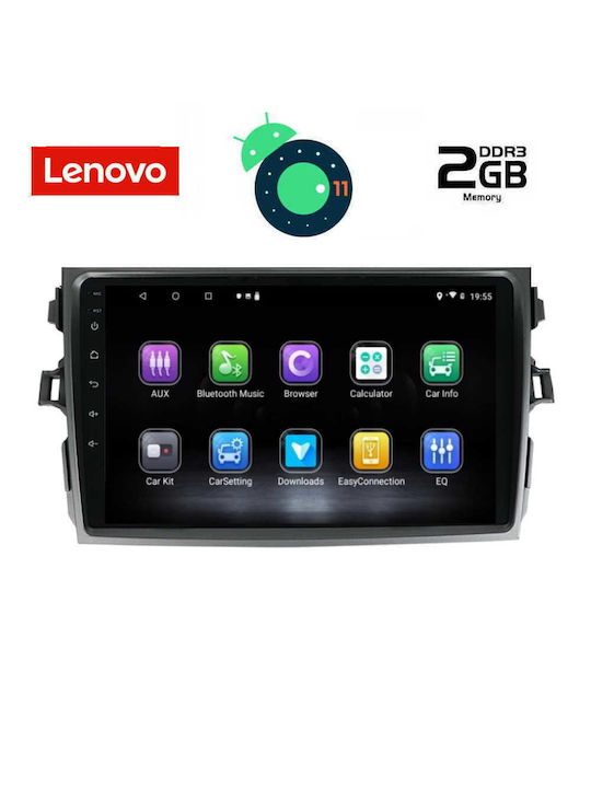 Lenovo LVB 4713 GPS Ηχοσύστημα Αυτοκινήτου για Toyota Corolla 2006-2012 (Bluetooth/USB/AUX/WiFi/GPS) με Οθόνη 9"