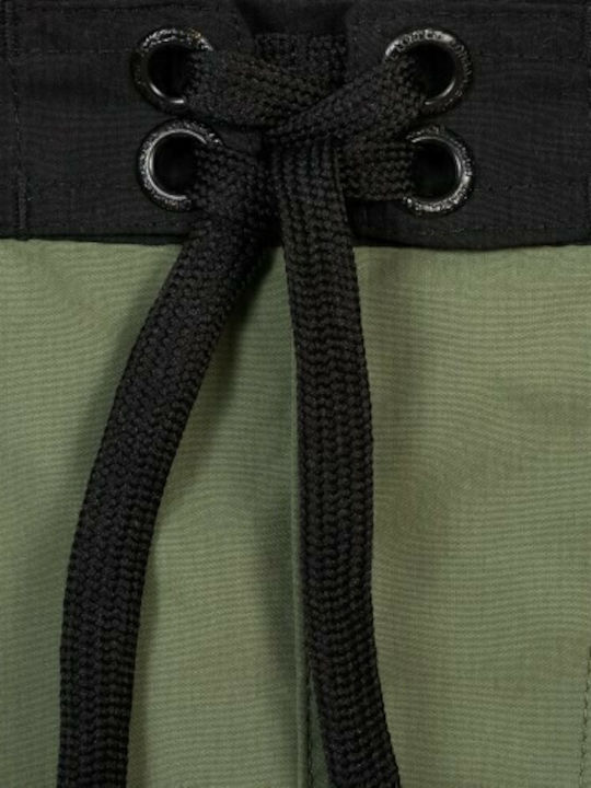 Clennell Men's Swimwear Bermuda Olive / Black with Patterns