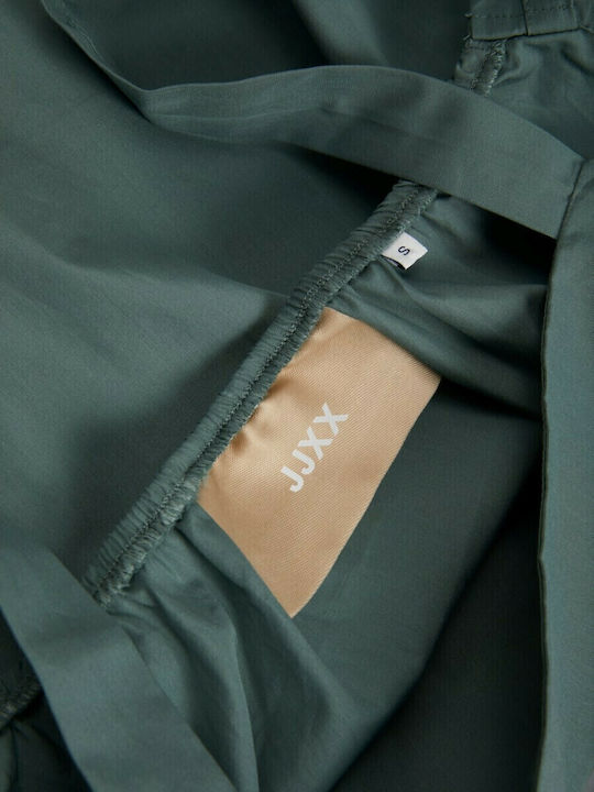 Women's Summer Blouse Cotton with Straps Light Green