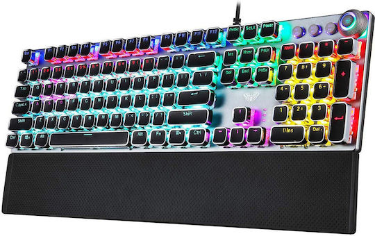 Aula T500 Gaming Keyboard Set with RGB lighting & Mouse (English US) Gray